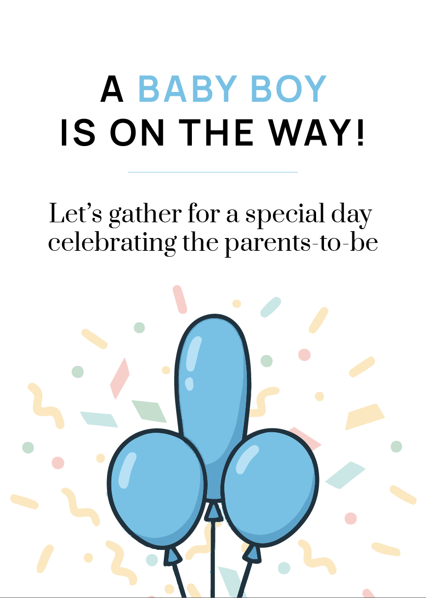 Baby Boy Invitation